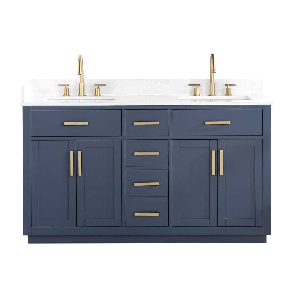 Altair Designs Gavino 60" double vanity with top - 557060-LB-GW-NM Price