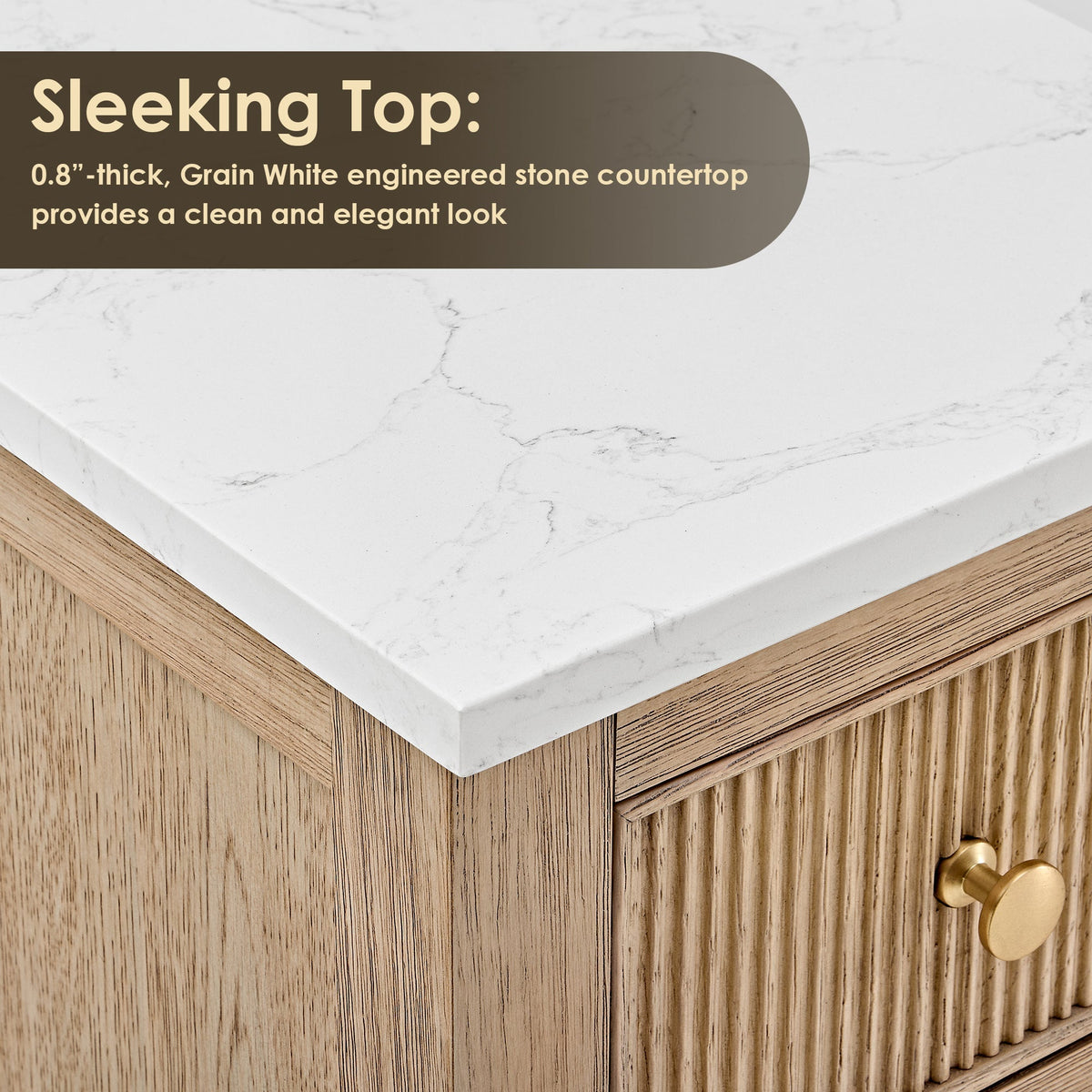Altair Designs 60" double vanity with top - 567060-NK-GW-NM