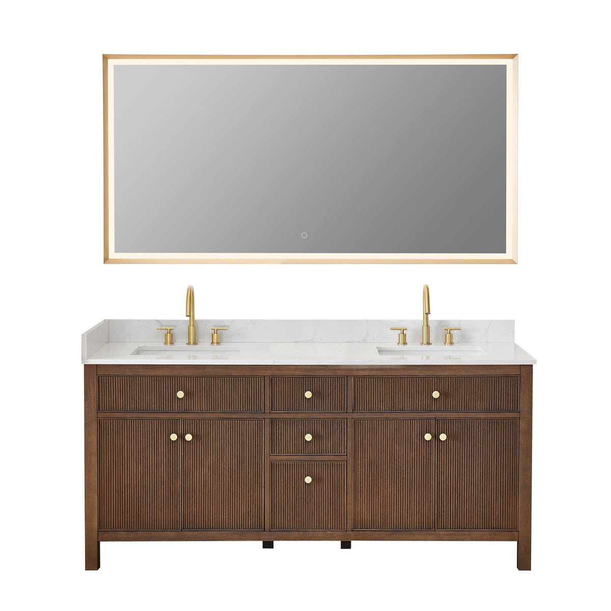 Cerrito 72" double vanity with top