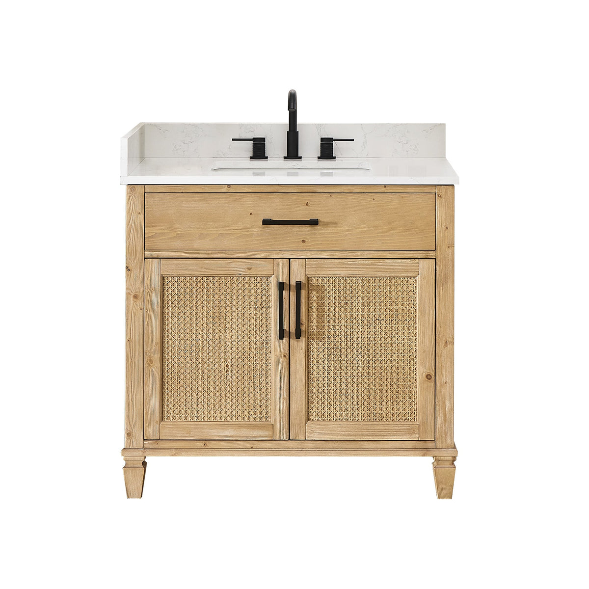 Altair Designs Salome 36"/48"/60"/72"/84" single/double vanity with top - 571036-WF-GW-NM