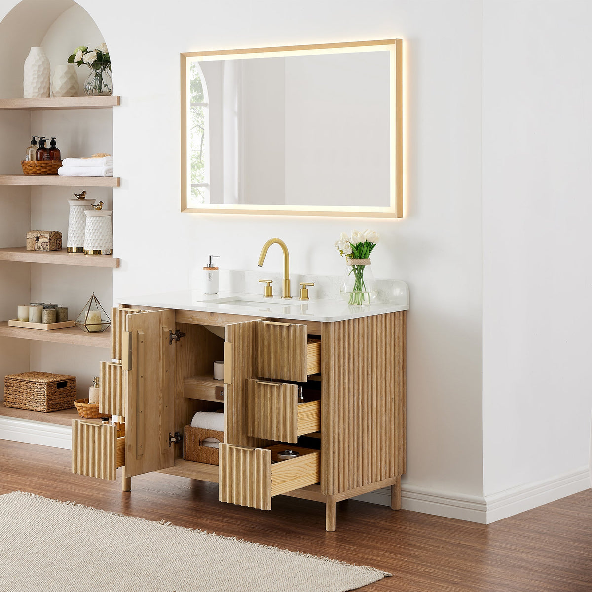 Altair Designs Sierra 48" single vanity with top - 575048-WL-GW-NM Price