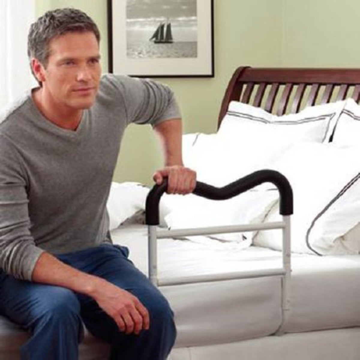 Patterson Medical  - Assist Bed Side Handle 14-1/2 to 20 Inch Height - 926929
