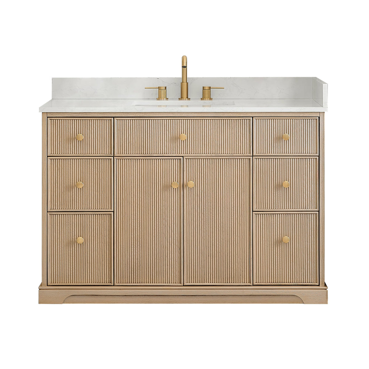 Altair Designs Barnett 36"/48"/60“/72" single/double vanity with top - 589036-NK-GW-NM