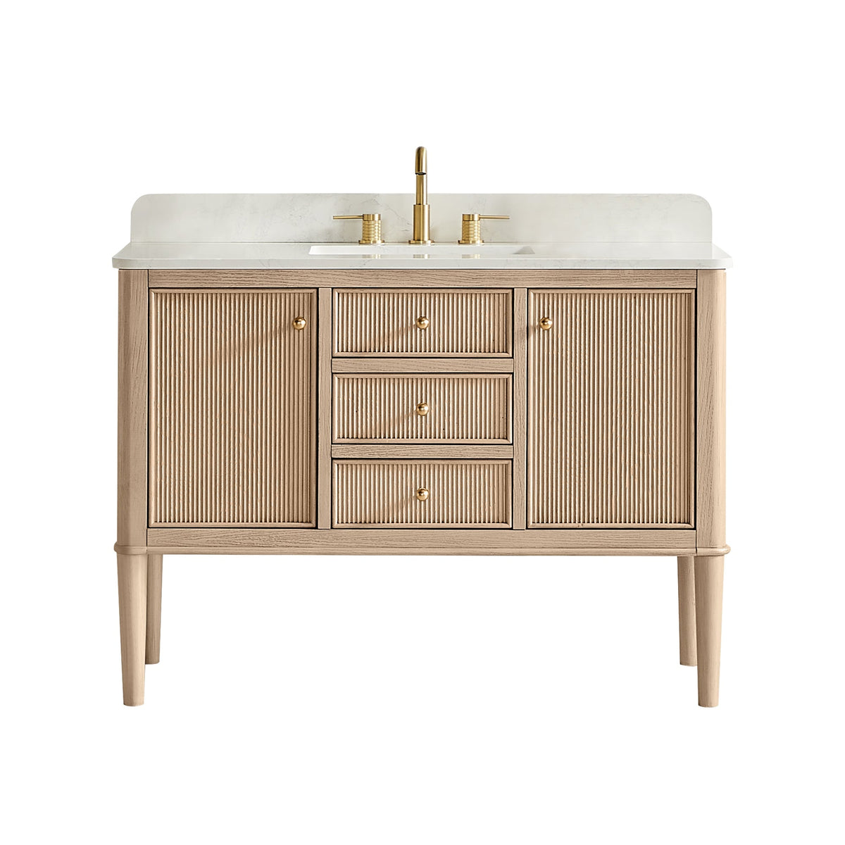 Altair Designs Blaise 48"/54"/60"/72" single/double vanity with top - 593048-LA-GW-NM