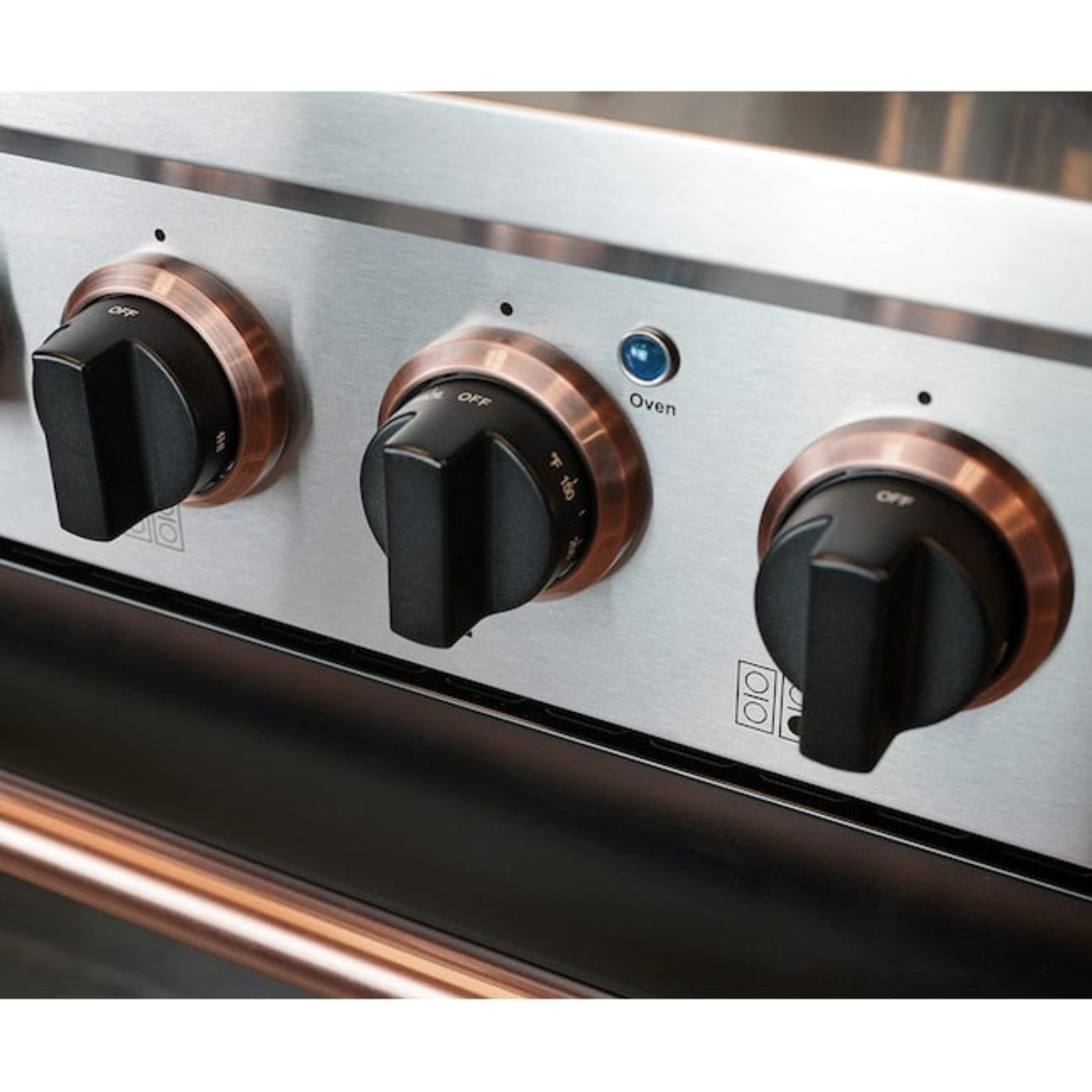 Kucht 48" Pro-Style Propane Gas Dual Fuel Range in Black with Rose Gold Accents, KDF482/LP-K-ROSE - KDF482/LP-K-ROSE