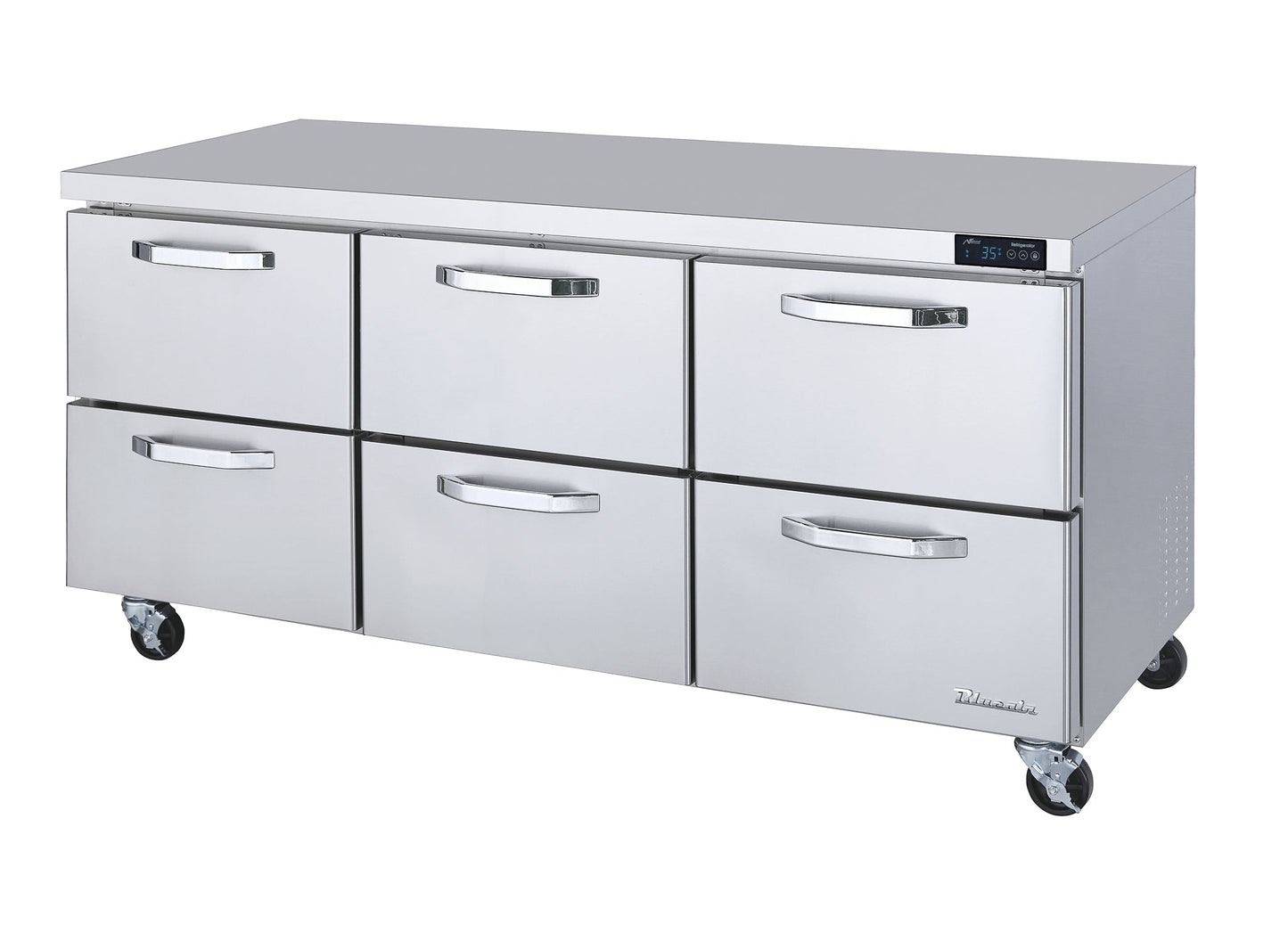 Blue Air BLUR72-HC | 72" Wide 3 Door Undercounter Refrigerator - BLUR72-HC