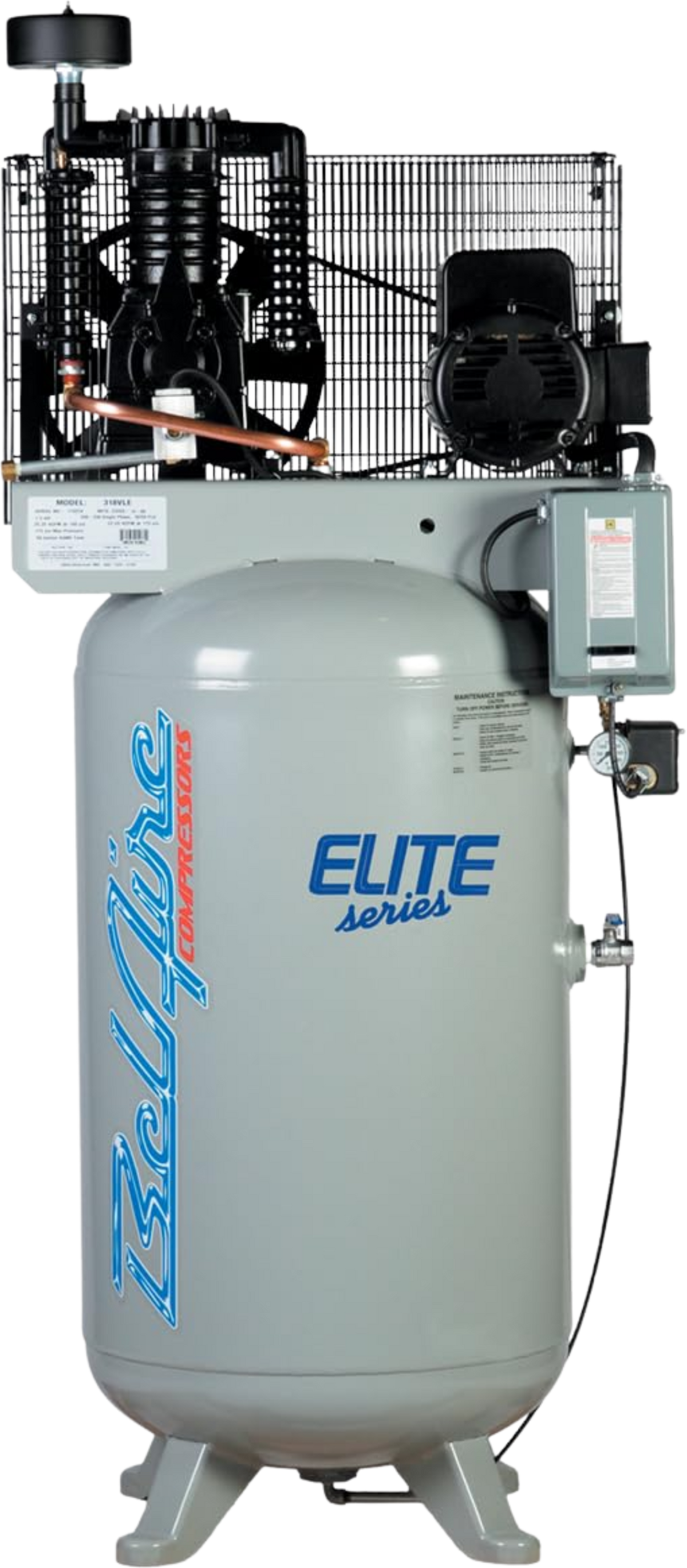 Belaire 318VLE Air Compressor 80 Gallon Two Stage Single Phase 7.5HP 175PSI Elite Series New - 2021119839