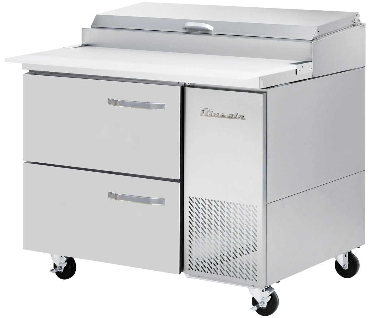 Blue Air BAPP44-D2-HC | 44" Wide 2 Drawer Pizza Prep Table - BAPP44-D2-HC