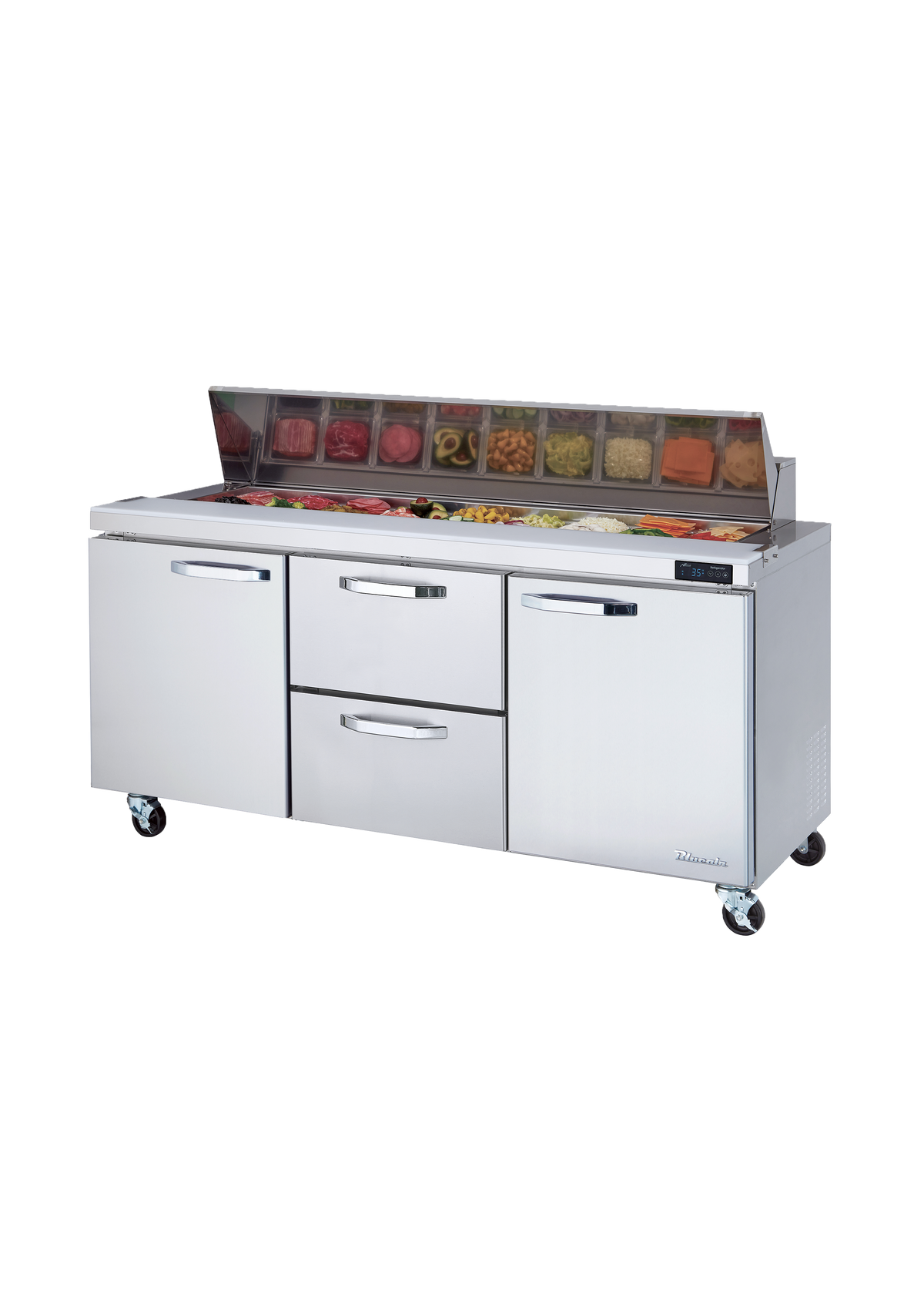 Blue Air | 67" Wide 2 Drawer Pizza Prep Table - BAPP67-D2R-HC