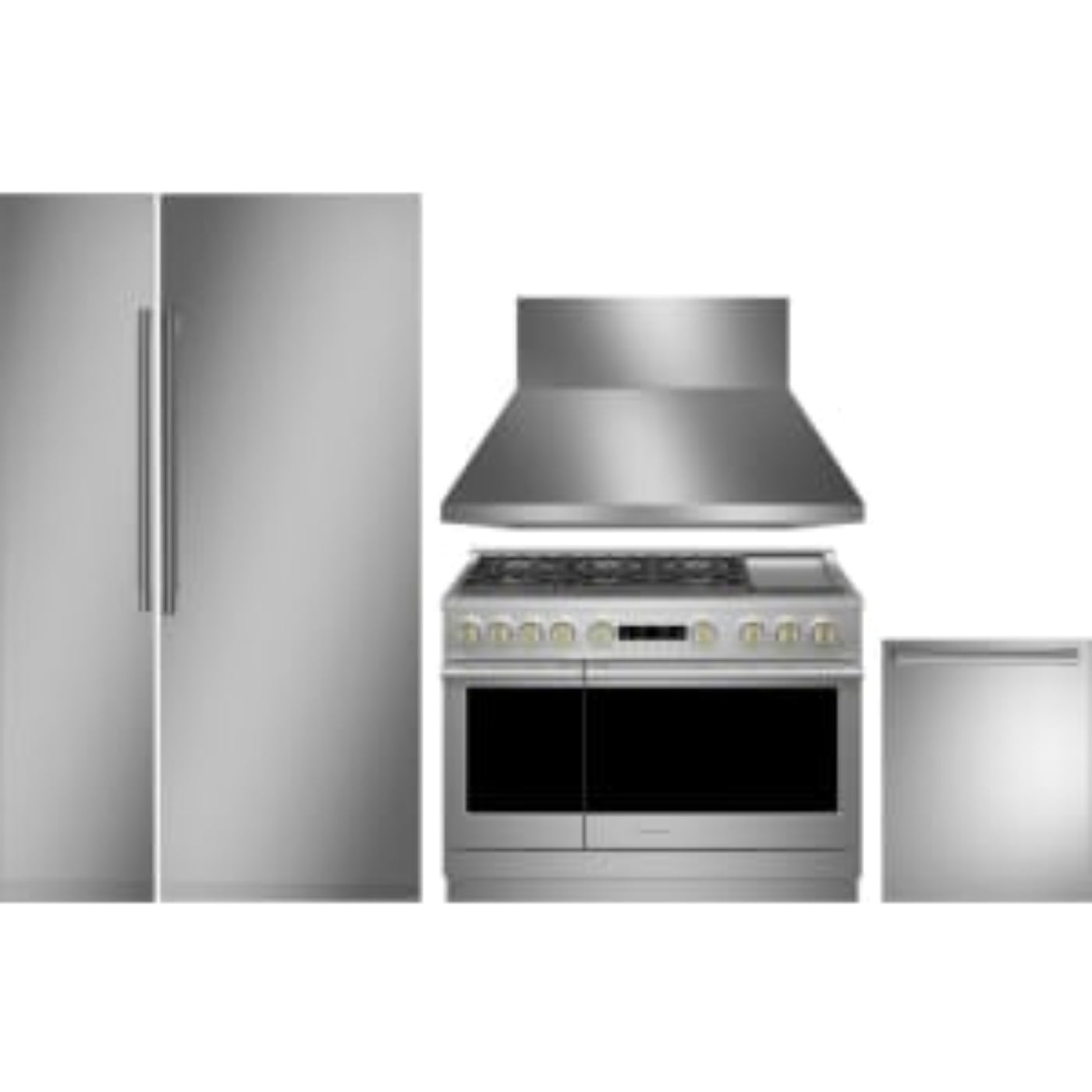 Monogram 5-Piece Package 24 Panel-Ready Premium Column Smart Refrigerator and ZIF181NBRII 18 Panel-Ready Freezer Column and ZDP366NTSS 36 Dual Fuel Range and ZDT985SPNSS 24 Integrated Dishwasher and ZVW1360SPSS 36 Hood - ZIR241NPNII
