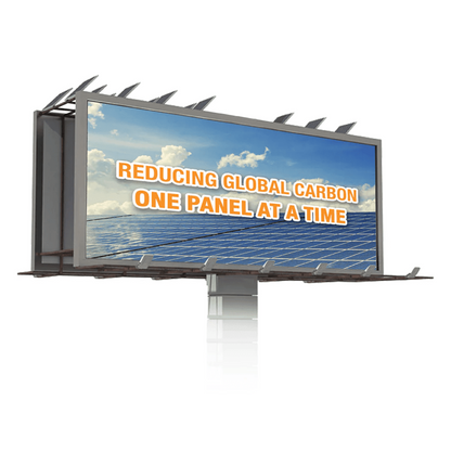 AVS Energy Solar Billboard Light 20 Watt 2800 Lumens 5000K Yoke/Pole Mount IP67  - AVS-SFL20W-Yoke