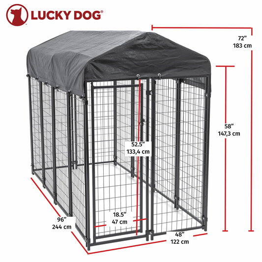 Lucky Dog Uptown Large Welded Kennel Heavy Duty Dog Cage  - 166336