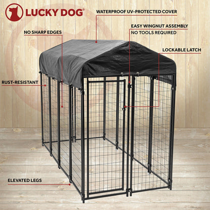Lucky Dog Uptown Large Welded Kennel Heavy Duty Dog Cage  - 166336