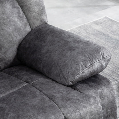 HomCom Rocker Recliner Chair for Living Room, Fabric Reclining Chair with Cushion, Rocking Chair - B0CYKFGCYV