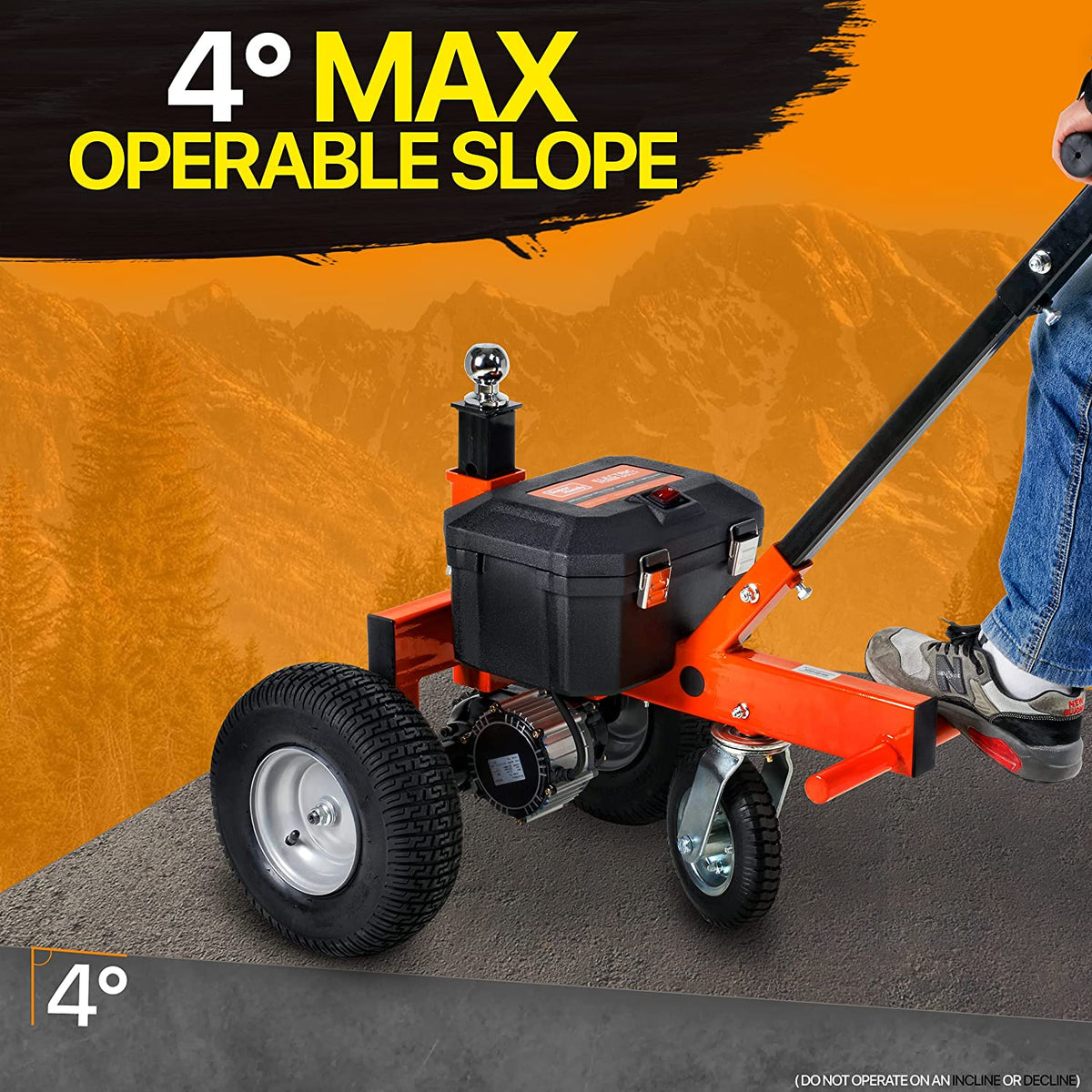 Super Handy GCAO007 Electric Trailer Dolly 2" Ball Mount 800W Motor 12V 7Ah and 2800 lbs Max Trailer Weight Capacity New Canada Only - GCAO007