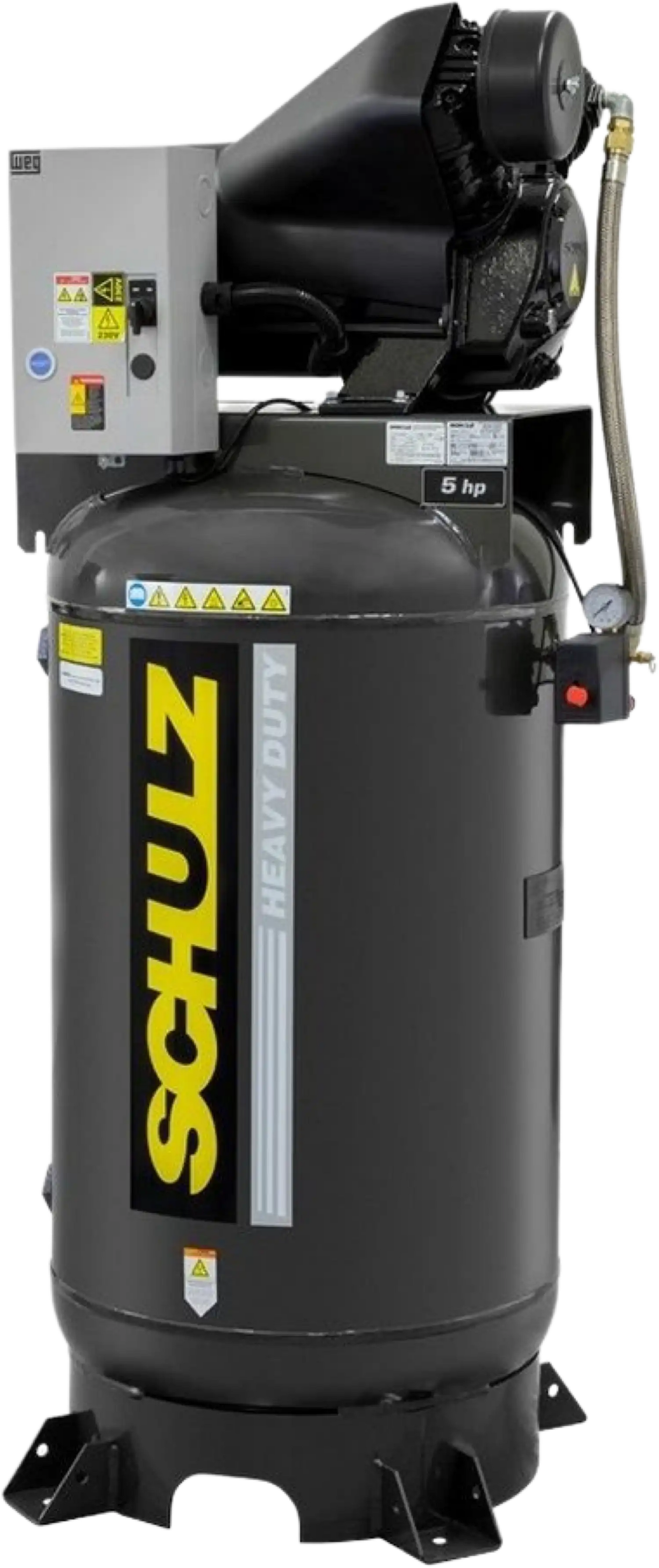 Schulz Audaz MCSV Air Compressor 5 HP 80 gal. 2-Stage 230V 1-Phase Vertical - 932.9364-0