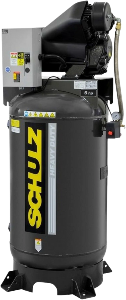 Schulz Audaz MCSV Air Compressor 5 HP 80 gal. 2-Stage 230V 1-Phase Vertical - 932.9364-0