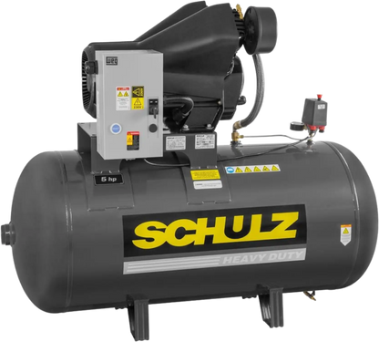 Schulz Audaz MCSV Air Compressor 5 HP 80 gal. 2-Stage 230V 1-Phase Horizontal - 932.9372-0