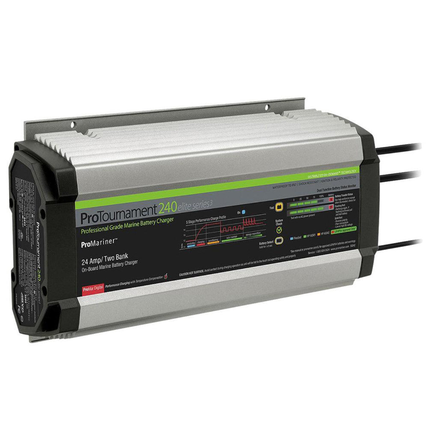 ProMariner ProTournament 240 Elite Series3 4-Bank On-Board Marine Battery Charger [53244 - CWR-96526]