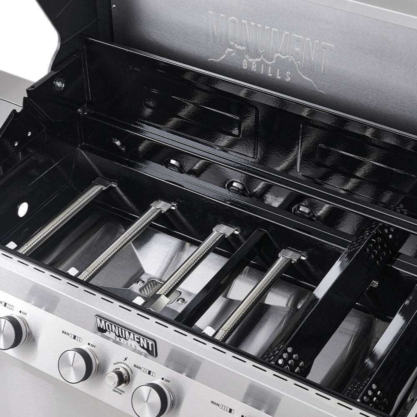 Monument Grills Denali 605 Series | 6 Burner Smart Tech Propane Gas Grill in Stainless Steel (Natural Gas Convertible) - D605