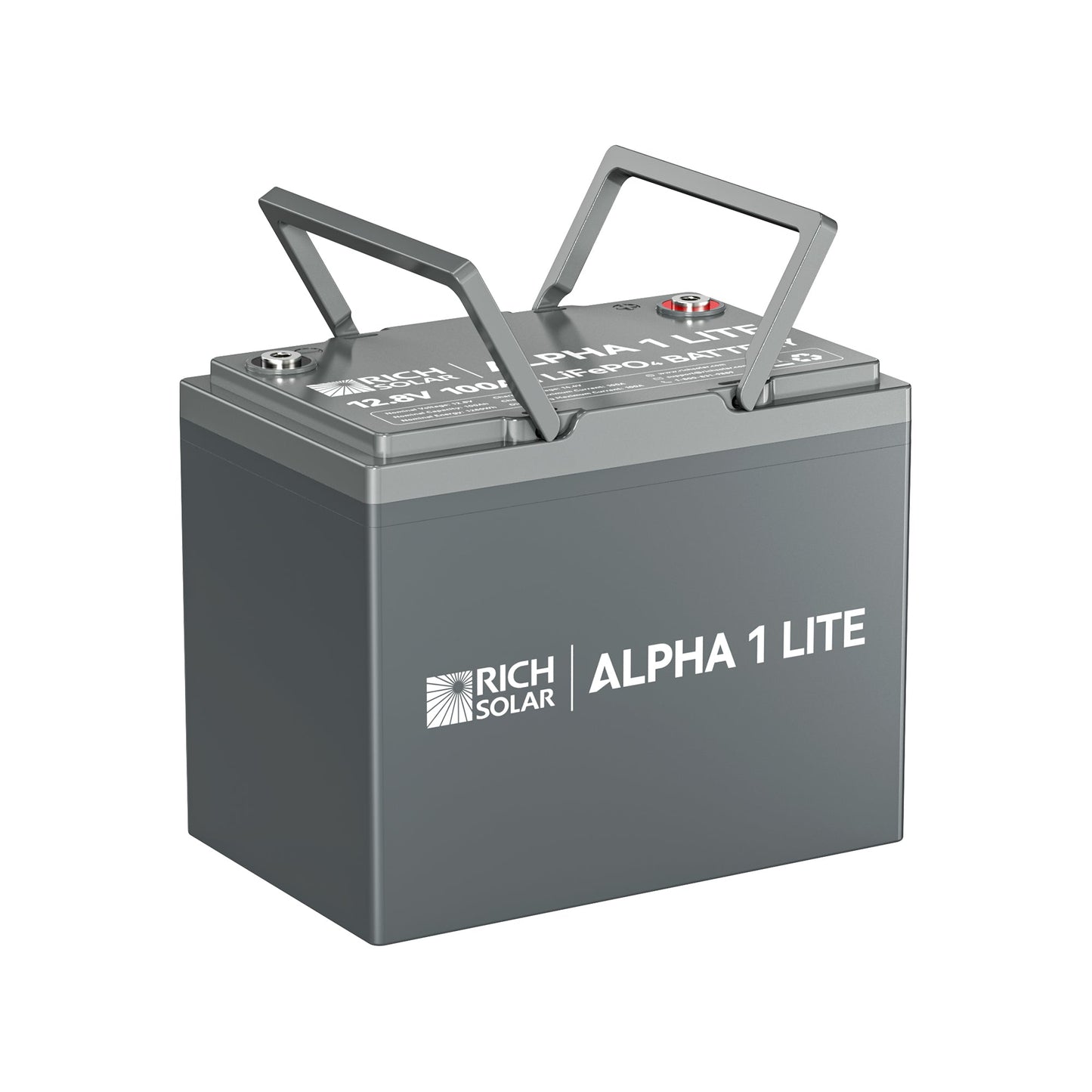 Rich Solar 1 LITE | 12V 100Ah LiFePO4 Battery | Lightweight 12V Lithium Battery for RVs, Trailers, Vans, Boats, Off-Grid | 4,000 Lifetime Cycles | Best Value - RS-B12100