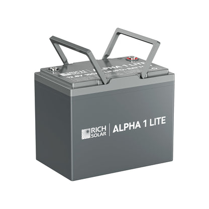 Rich Solar 1 LITE | 12V 100Ah LiFePO4 Battery | Lightweight 12V Lithium Battery for RVs, Trailers, Vans, Boats, Off-Grid | 4,000 Lifetime Cycles | Best Value - RS-B12100