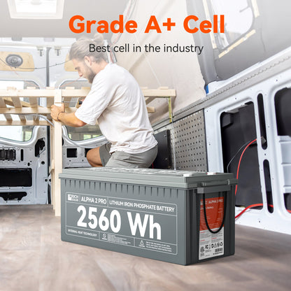 Rich Solar 2 PRO | 12V 200Ah LiFePO4 Battery | Premium 12V Lithium Battery for RVs, Cabins, Tiny Homes | 7,000 Lifetime Cycles  - RS-B122SP