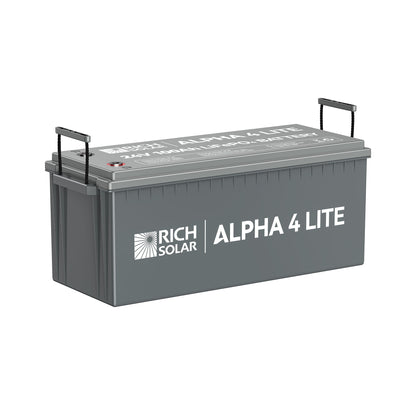 Rich Solar 4 LITE | 24V 100Ah LiFePO4 Battery | Fast-Charging 24V Lithium Battery for RVs, Trailers, Vans, Boats, Off-Grid, Backup | 4,000 Lifetime Cycles | Best Value - RS-B24100
