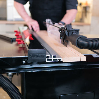 SawStop 1.75HP Contractor Saw w/52" T-Glide Advance Fence, Rails & Extension Table - CNS175-ATGP52