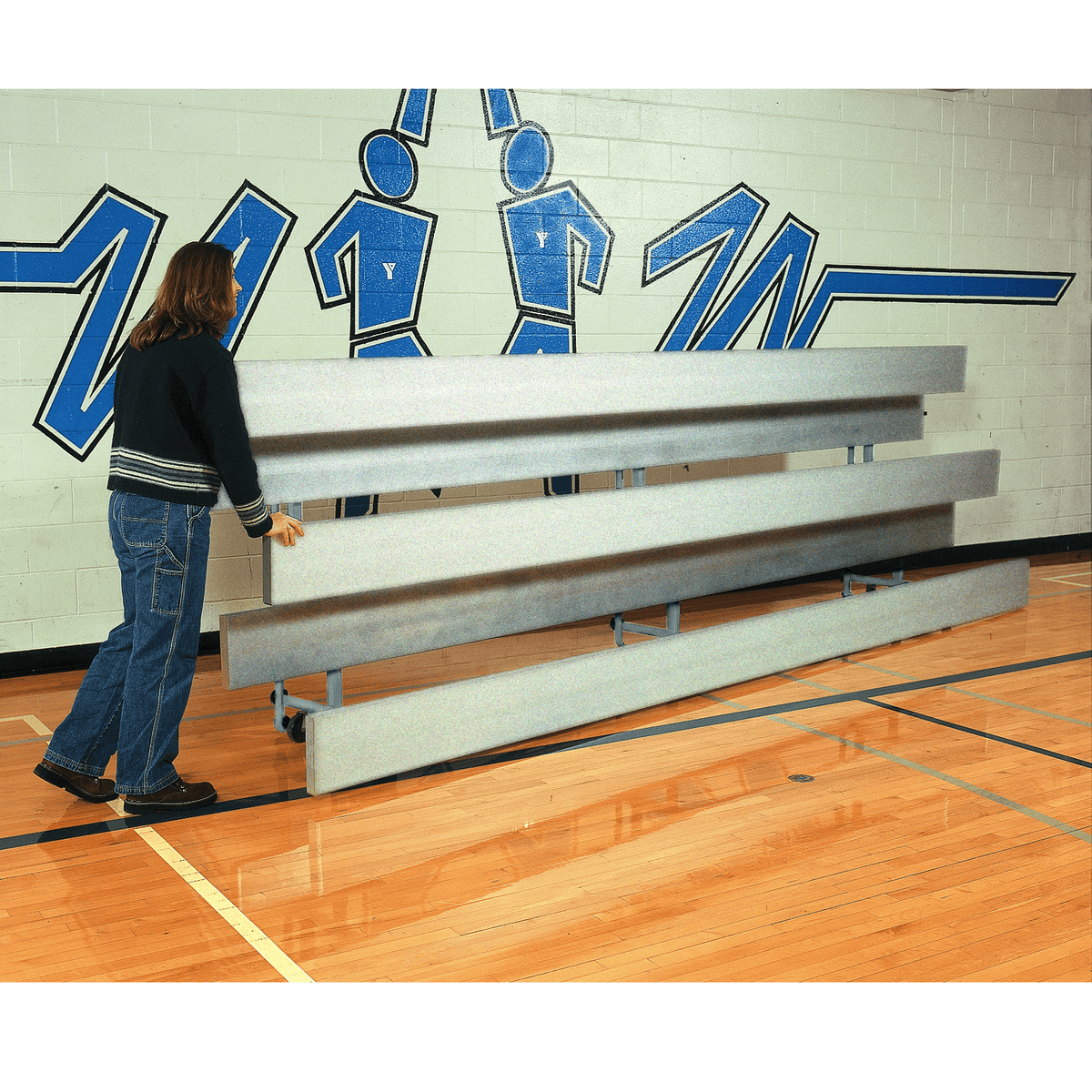 Bleacher  All Aluminum Easy Store Indoor