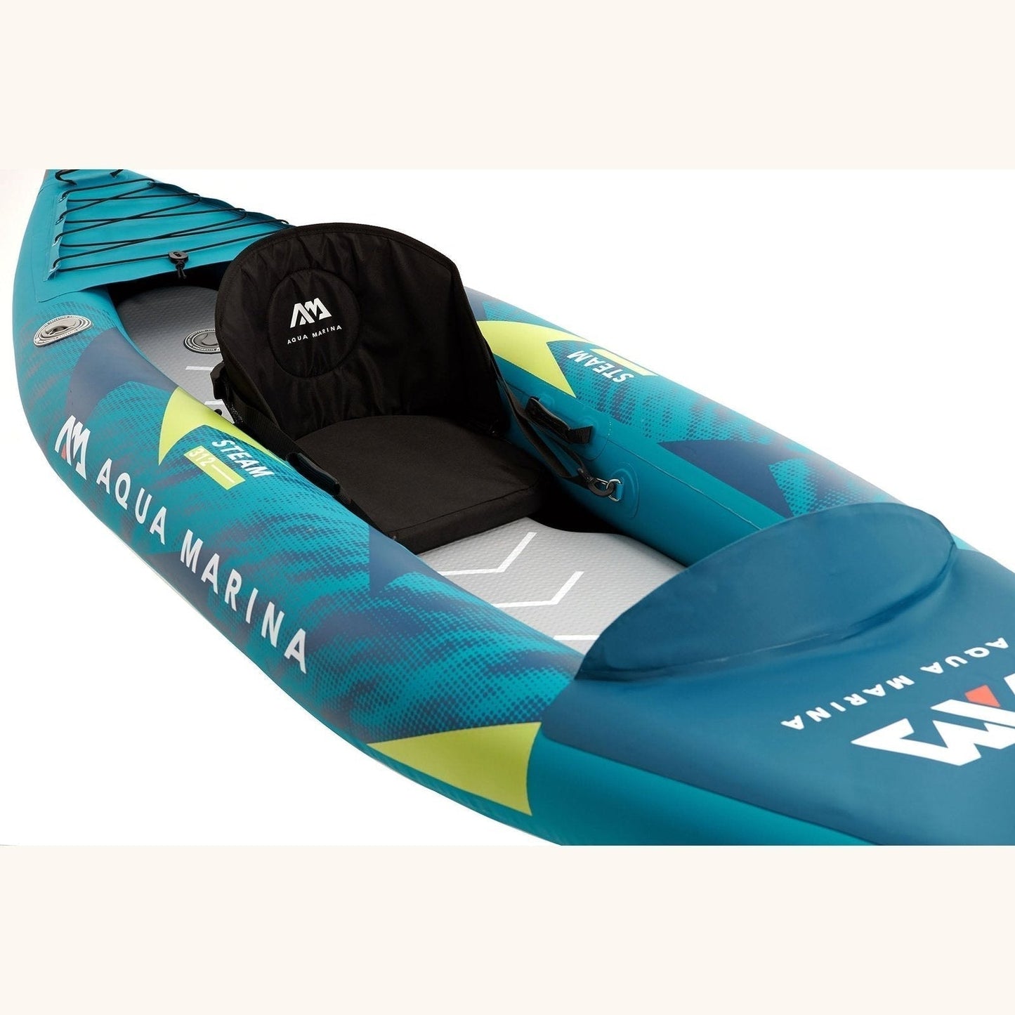 Aqua Marina 13’6 Steam-412 Versatile/ Whitewater Kayak 2-person. DWF Deck. paddle excluded