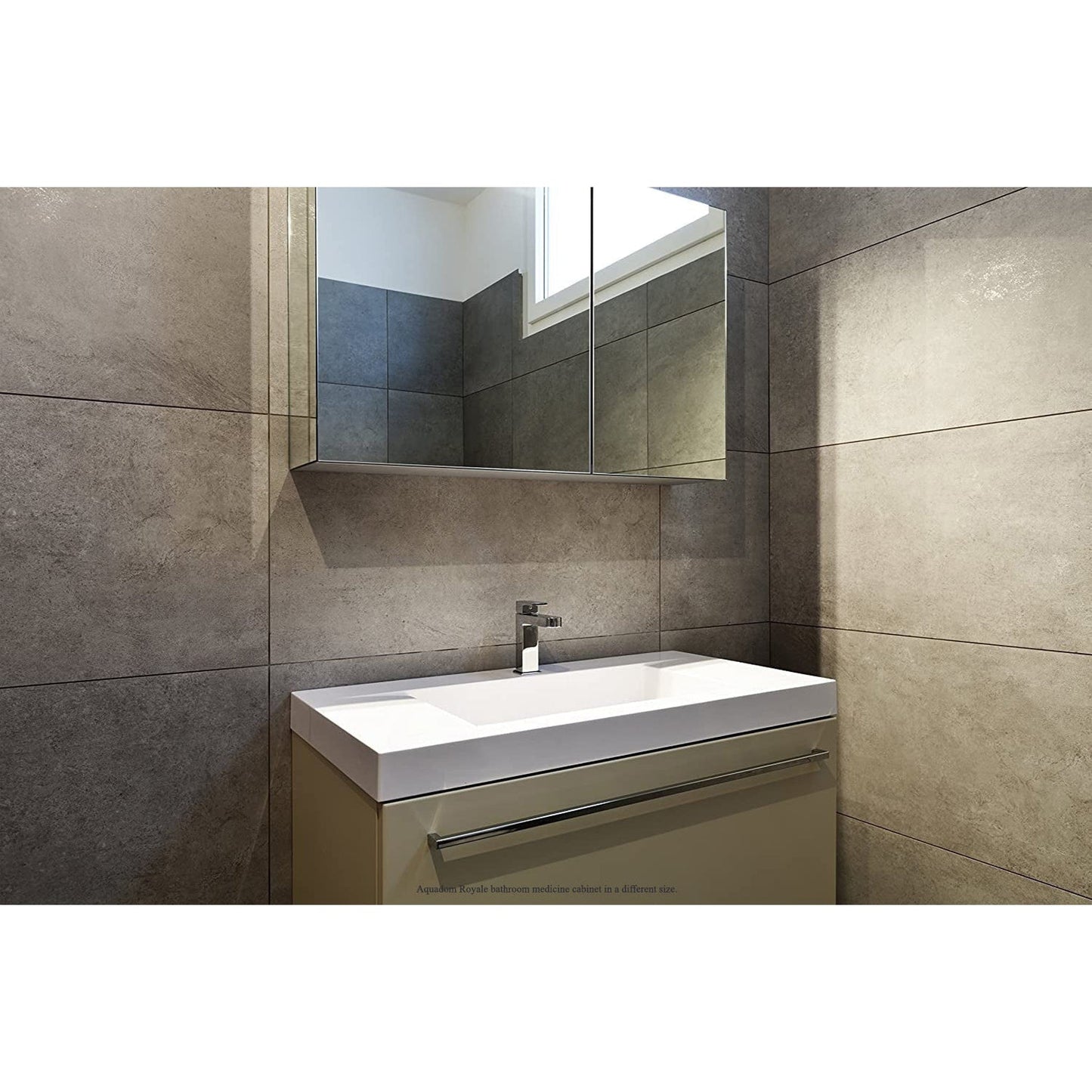 Aquadom Royale 48" x 30" Rectangle Recessed or Surface Mount Bi-View Bathroom Medicine Cabinet - R-4830E