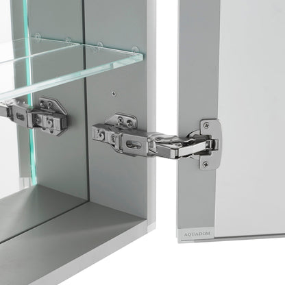 Aquadom Royale 48" x 30" Rectangle Recessed or Surface Mount Bi-View Bathroom Medicine Cabinet - R-4830E