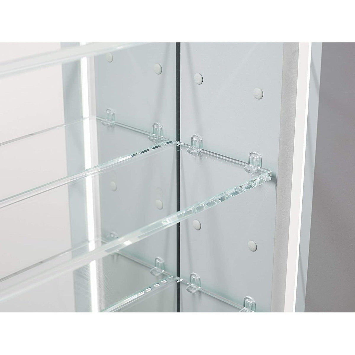 Aquadom Royale Plus 24" x 30" Extra Depth Rectangular Recessed or Surface Mount Single View Right Hinged LED Lighted Bathroom Medicine Cabinet With Defogger, Electrical Outlet, Magnifying Mirror - RPX-2430-6R