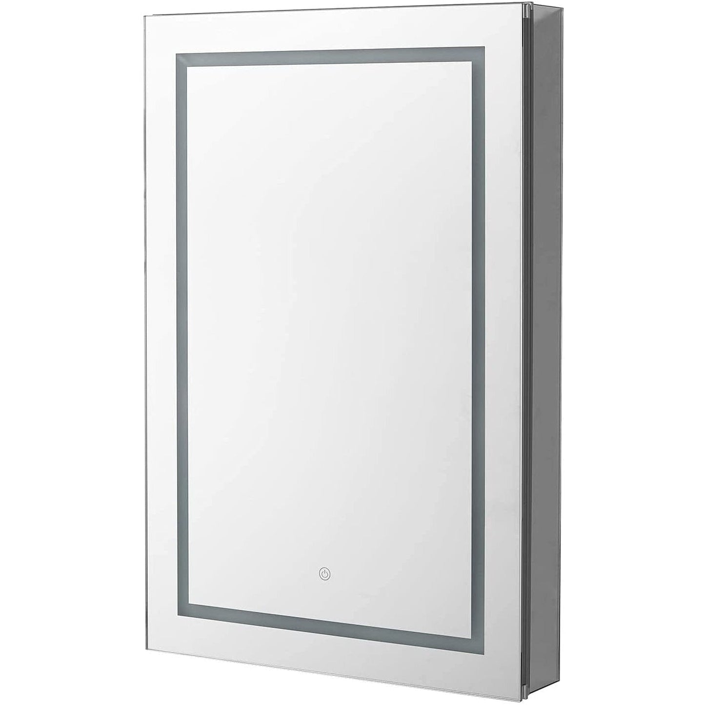 Aquadom Royale Plus 24" x 30" Extra Depth Rectangular Recessed or Surface Mount Single View Right Hinged LED Lighted Bathroom Medicine Cabinet With Defogger, Electrical Outlet, Magnifying Mirror - RPX-2430-6R