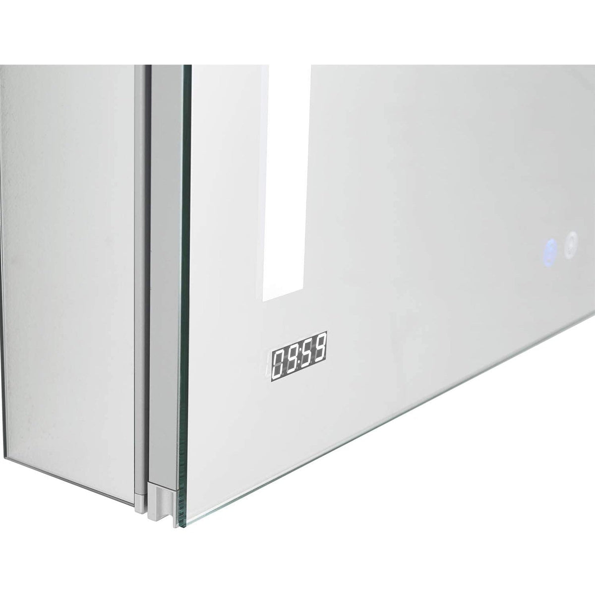 Aquadom Signature Royale Bi-View 36" x 30" Rectangular Medicine Cabinet With Lighting, Defogger, Integrated LED 3X Magnifying Mirror And Electrical Outlet with USB - SR-3630-N