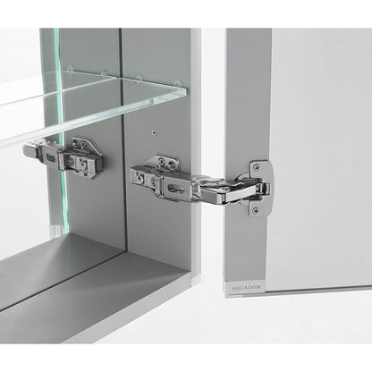 Aquadom Signature Royale Bi-View 36" x 40" Rectangular Medicine Cabinet With Lighting, Defogger, Integrated LED 3X Magnifying Mirror And Electrical Outlet with USB - SR-3640