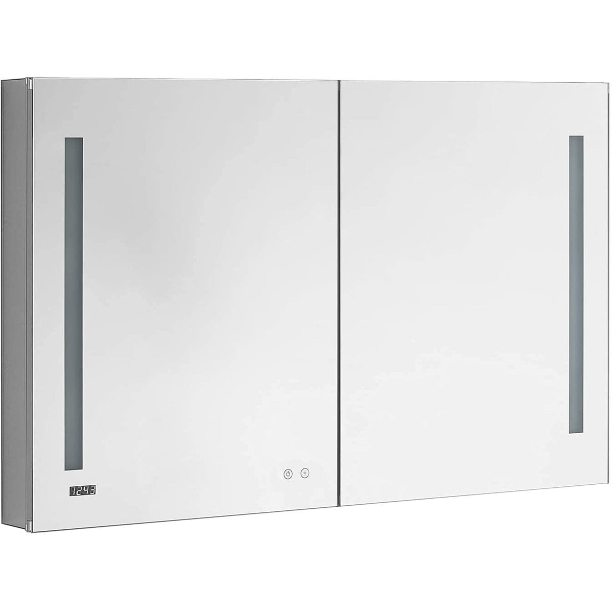 Aquadom Signature Royale Bi-View 48" x 30" Rectangular Medicine Cabinet With Lighting, Defogger, Integrated LED 3X Magnifying Mirror And Electrical Outlet with USB - SR-4830-N