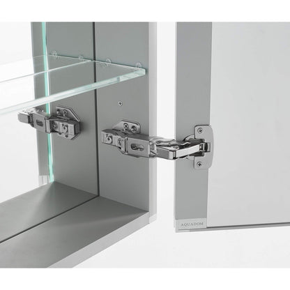 Aquadom Signature Royale Tri-View 60" x 30" Rectangular Medicine Cabinet With Lighting, Defogger, Integrated LED 3X Magnifying Mirror And Electrical Outlet with USB - SR-6030