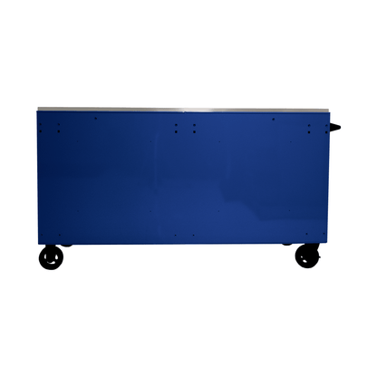 Homak  72” RS Pro Series 16 Drawer Roller Cabinet with Stainless Steel Top - BK04072164