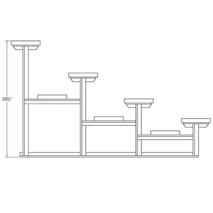 Bleacher 4 Row 21' All Aluminum Standard - BLCH-421AL