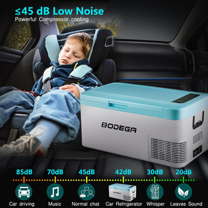 BODEGAcooler 20qt/18L Portable Car Fridge/Freezer K18 Bule - K18-blue-1