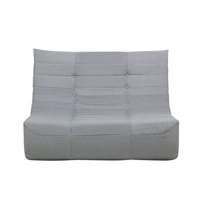 Deko Living 5 Piece Gray Compressed Foam Loveseat Sofa Chairs and Table Set  - CIF50019