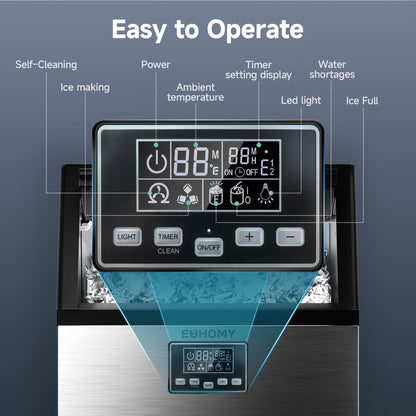 Euhomy Moon SE Crescent Commercial Ice Machine - CIM009