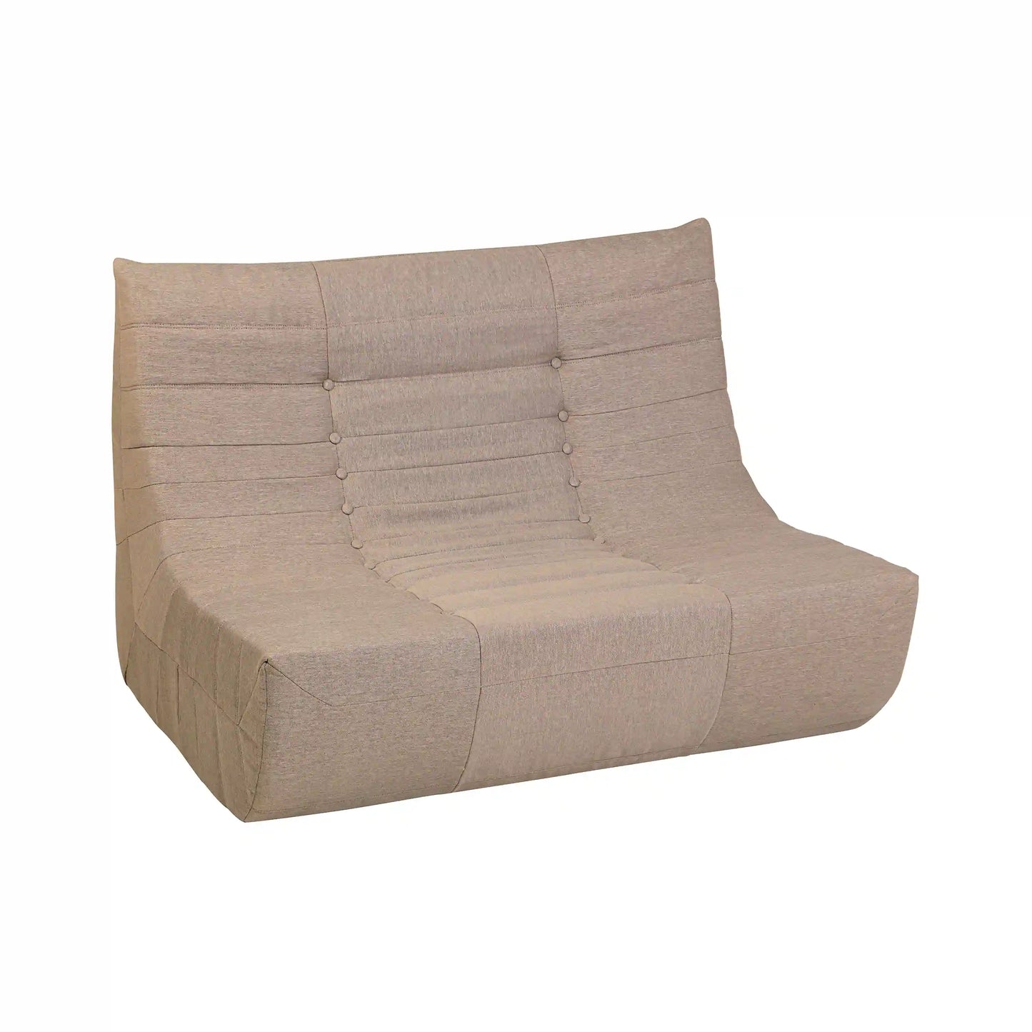 Deko Living 5 Piece Brown Outdoor Compressed Foam Loveseat Sofa Chairs and Table Set  - COP30119