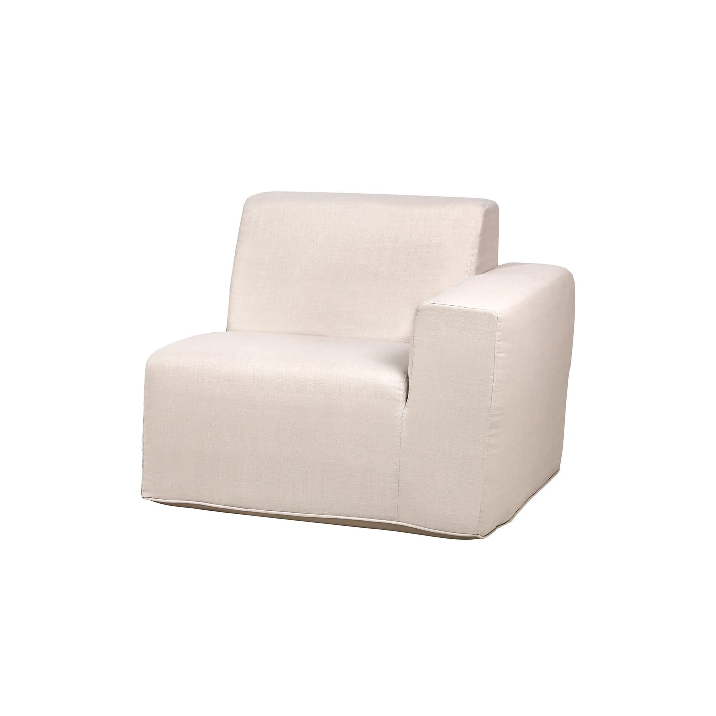 Deko Living 2 Piece Seating Beige Outdoor Compressed Foam Sectional Sofas  - COP30217SET