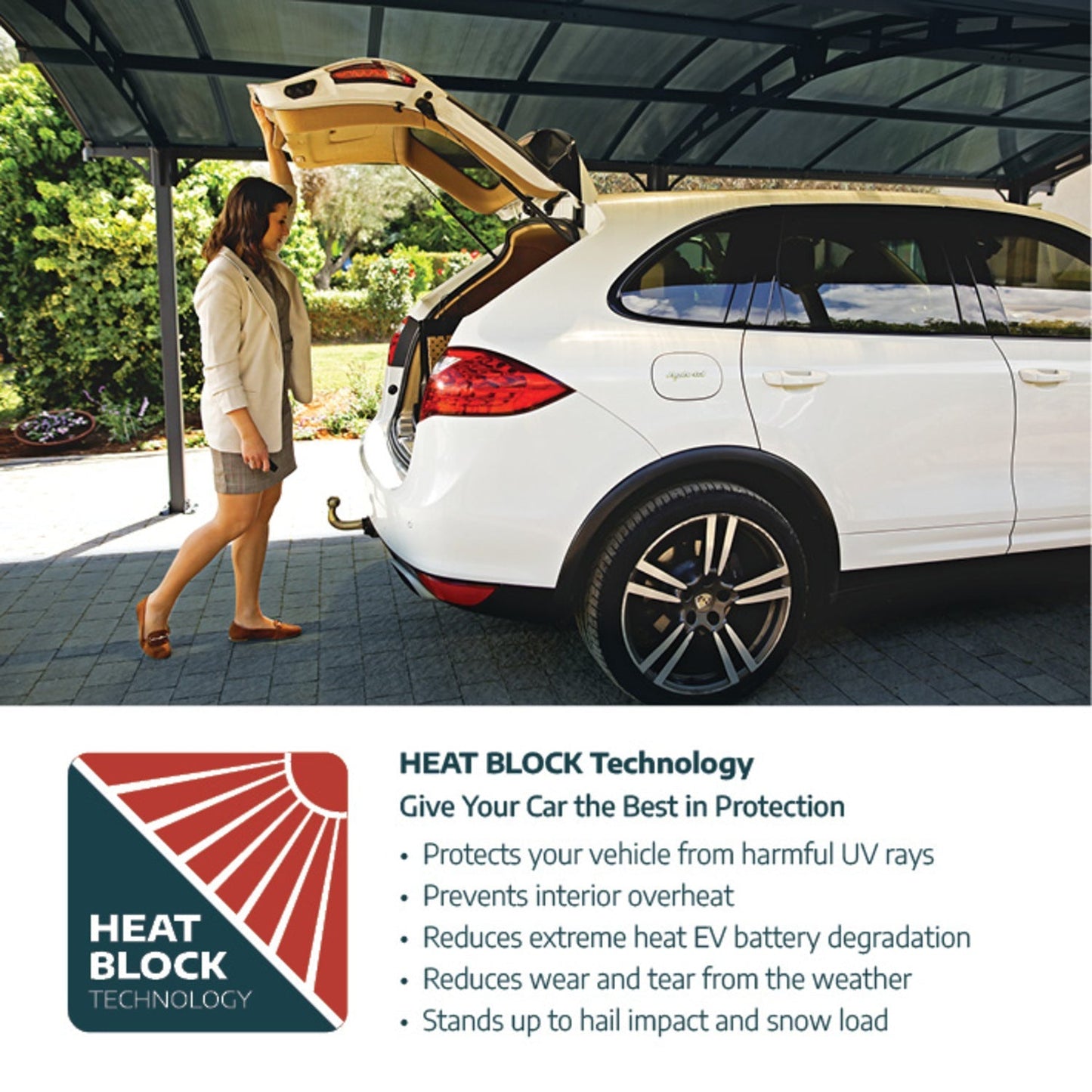 Palram - Canopia | Arcadia 5000 Carport 12x21x8 ft - HG9117