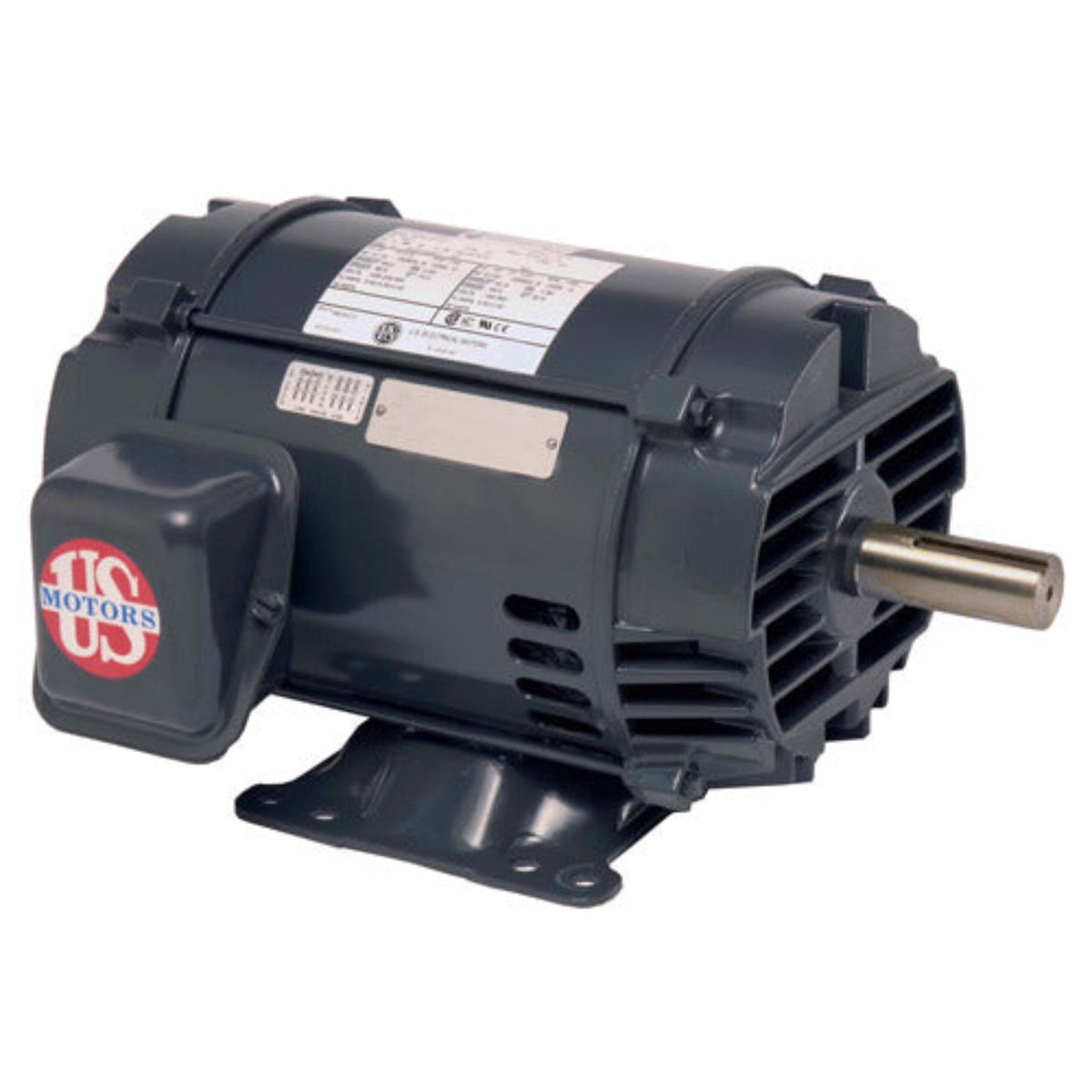 U.S. Motors D75P2E General Purpose Three Phase ODP Horizontal - Footed Motor - D75P2E