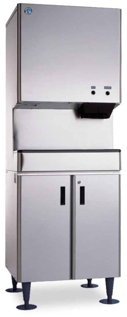 Hoshizaki DCM-500BWH | 26" Wide Water-Cooled Small Cubelet Ice & Water Dispenser w/ Built-In Storage Bin - DCM-500BWH