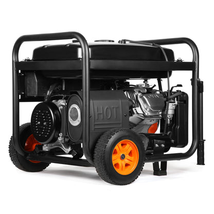 WEN DF1200X 12000-Watt 120-Volt/240-Volt Dual Fuel Transfer-Switch Ready Electric Start Portable Generator with Wheel Kit and CO Shutdown Sensor - DF1200X